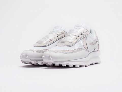 all white waffle nike