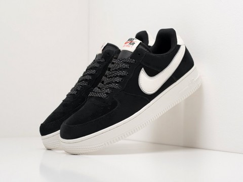 Nike Air Force 1 Low Black Suede / White / White
