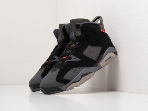 Мужские кроссовки Nike Air Jordan 6 Black / Grey / White (40-45 размер)