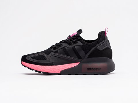 Мужские кроссовки Adidas ZX 2K Boost Core Black / Core Black / Shock Pink - фото