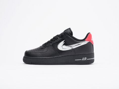 Nike Air Force 1 Low Brushstroke Swoosh WMNS Black / Red / White
