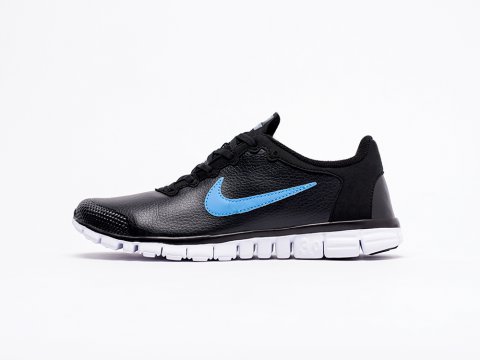 Nike Free Run 3.0 Winter / Black / Blue / White артикул 16237