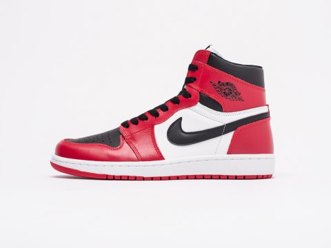 Nike Air Jordan 1 White / Red / Black артикул 16595