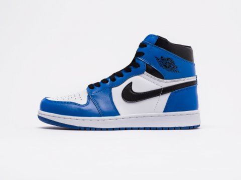 Nike Air Jordan 1 White / Blue / Black артикул 16596