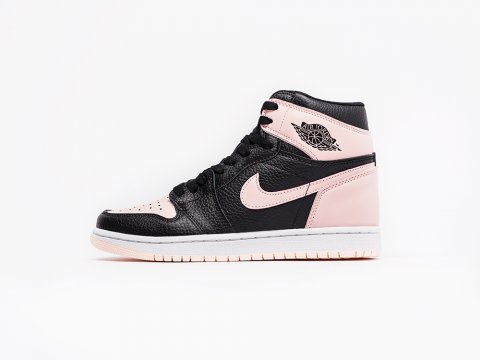 Женские кроссовки Nike Air Jordan 1 розовые