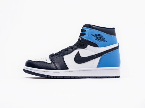 Мужские кроссовки Nike Air Jordan 1 Retro High OG Obsidian белые Мужские кроссовки Nike Air Jordan 1 Retro High OG Obsidian белые