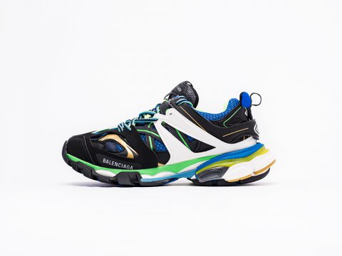 balenciaga track trainer black green