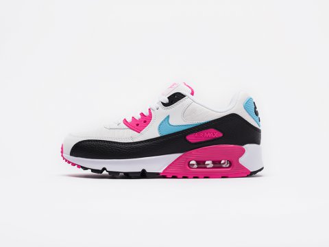 Nike Air Max 90 WMNS White / Blue / Pink артикул 17510