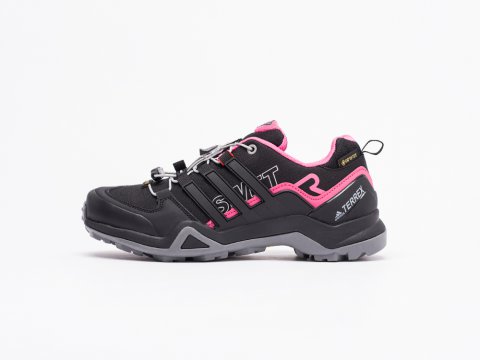 Женские кроссовки Adidas Terrex Swift R2 GTX WMNS Black / Grey / Pink (36-40 размер)