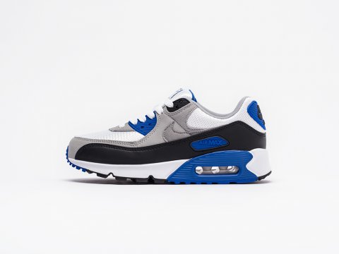 Nike Air Max 90 WMNS White / Grey / Black / Blue артикул 17803