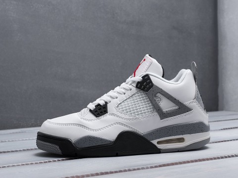 Мужские кроссовки Nike Air Jordan 4 Retro белые