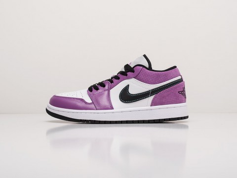 Женские кроссовки Nike Air Jordan 1 Low WMNS SE Light Purple / White / Black (36-40 размер)