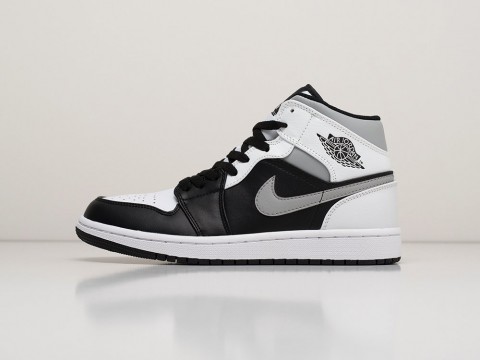 Мужские кроссовки Nike Air Jordan 1 Mid White Shadow белые Мужские кроссовки Nike Air Jordan 1 Mid White Shadow белые