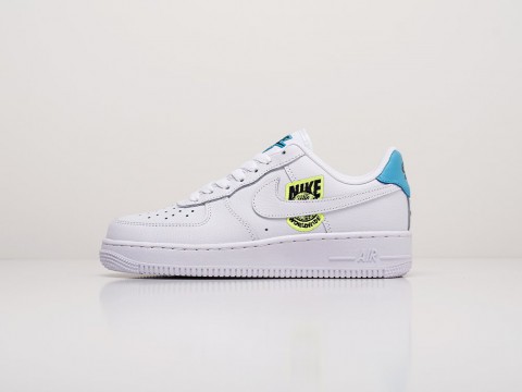 Nike Air Force 1 Low WW WMNS Green Patch белые - фото