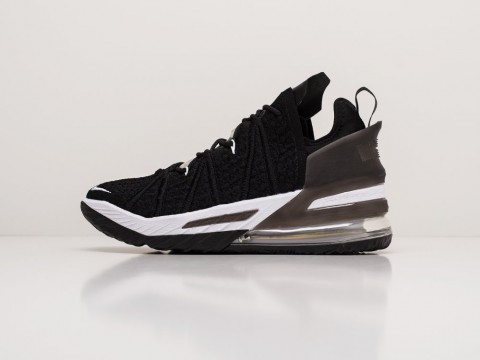 Nike Lebron XVIII Black / White / Grey артикул 18377