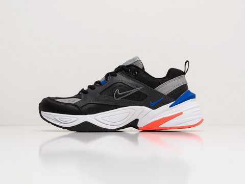 Мужские кроссовки Nike M2K TEKNO Black / Grey / White / Blue / Orange - фото