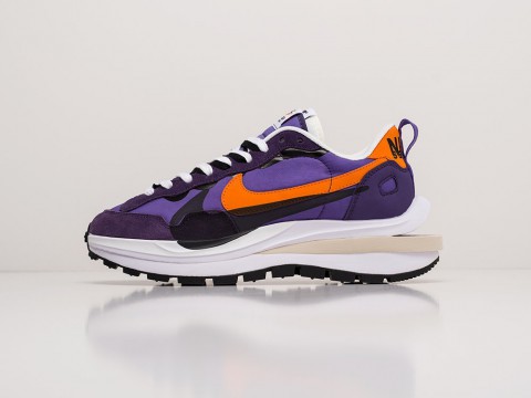 Nike x Sacai Vaporwaffle Dark Iris Purple / Campfire Orange / White