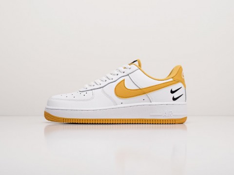 Nike Air Force 1 Low WMNS Double Swoosh White / White / Gold артикул 18671