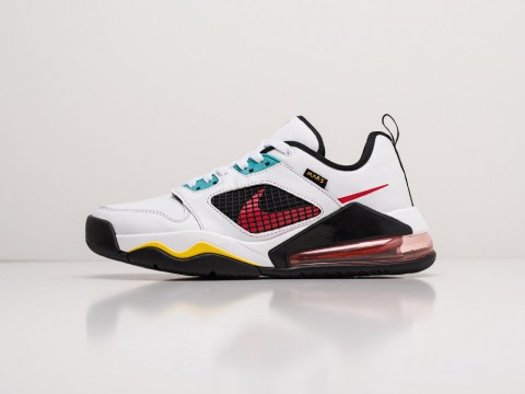 Мужские кроссовки Nike Jordan Mars 270 Low White / Laser Orange-White-Hyper Jade-Bright Crimson-Black (40-45 размер)