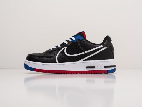 Мужские кроссовки Nike Air Force 1 Low React Black / White-Gym Red-Gym Blue (40-45 размер)
