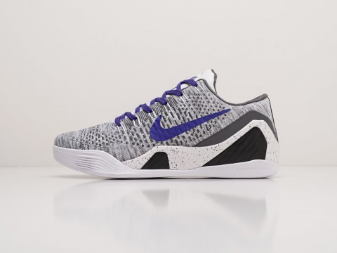Мужские кроссовки Nike Kobe 9 Elite Low 81 Points Grey / Grey-Purple / White - фото