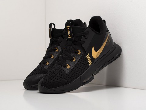 Мужские кроссовки Nike Lebron Witness V Black / Black / Gold (40-45 размер)