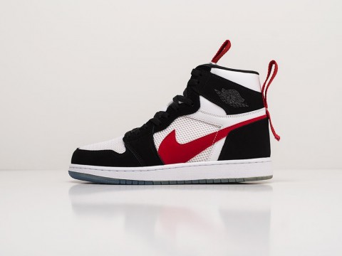 Женские кроссовки Nike x Shoe Surgeon Air Jordan 1 WMNS Black Mars Yards White / Black / University Red (36-40 размер)