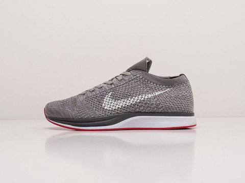 Nike Flyknit Racer WMNS Grey / White / Red