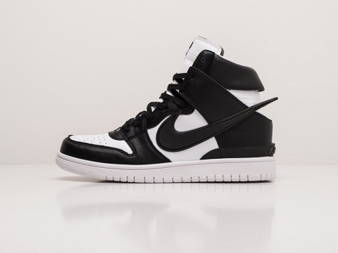 Мужские кроссовки Nike x AMBUSH SB Dunk High White / Black (40-45 размер)