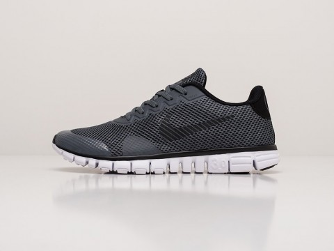 Мужские кроссовки Nike Free 3.0 V2 Grey / Black / White - фото