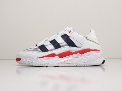 Мужские кроссовки Adidas Niteball White / Black / Red - фото