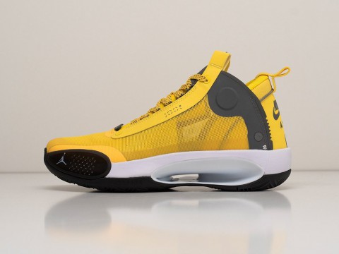 Мужские кроссовки Nike Air Jordan XXXIV Yellow / Grey / White / Black AR19825