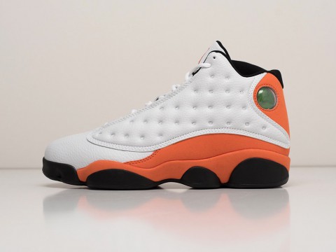 Мужские кроссовки Nike Air Jordan 13 Retro White / Orange / Black (40-45 размер)