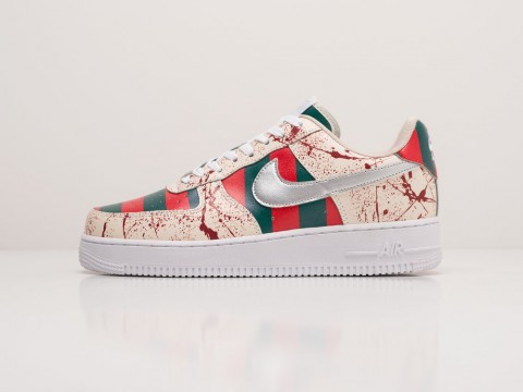Nike Air Force 1 Low Beige / Red / Green / White