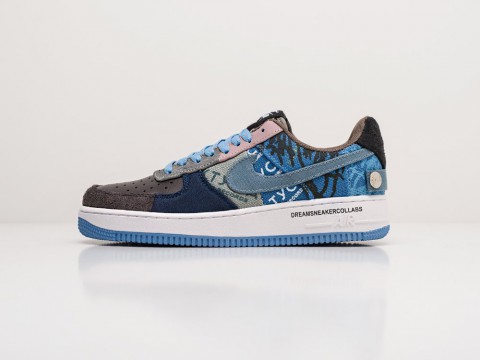 Женские кроссовки Nike x Travis Scott Air Force 1 Low WMNS синие Женские кроссовки Nike x Travis Scott Air Force 1 Low WMNS синие