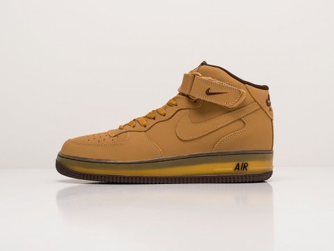 Мужские кроссовки Nike Air Force 1 Wheat Mocha Brown (40-45 размер)
