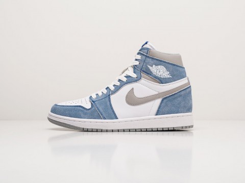 Nike Air Jordan 1 WMNS White / Blue / Grey артикул 20062