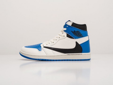 Женские кроссовки Nike x Travis Scott Air Jordan 1 WMNS белые Женские кроссовки Nike x Travis Scott Air Jordan 1 WMNS белые