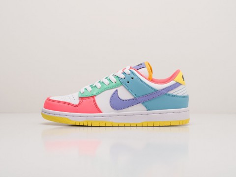 Nike SB Dunk Low WMNS Easter Candy White / Green Glow / Sunset Pulse