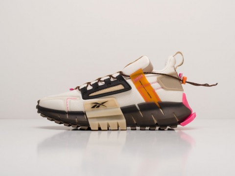 Мужские кроссовки Reebok Zig Kinetica Edge White / Black / Orange / Pink (40-45 размер)