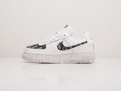 Nike x Dior Air Force 1 Pixel Low WMNS White / Black / Grey артикул 20223 Nike x Dior Air Force 1 Pixel Low WMNS White / Black / Grey артикул 20223