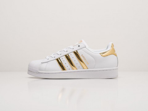 Женские кроссовки Adidas Superstar WMNS White / Gold (36-40 размер)