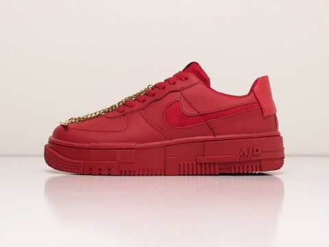 Женские кроссовки Nike Air Force 1 Pixel Low WMNS All REd (36-40 размер)