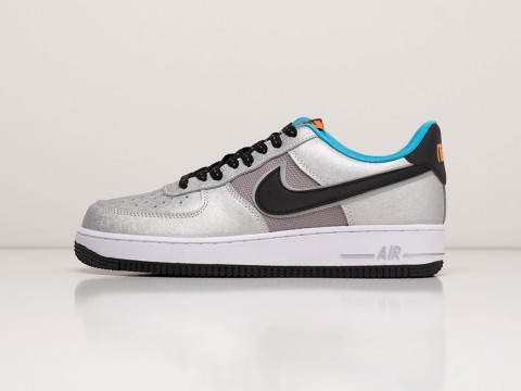 Nike Air Force 1 Low Sky Nike Pack Metallic Silver / Hyper Crimson / Speed Yellow / Black артикул 20290