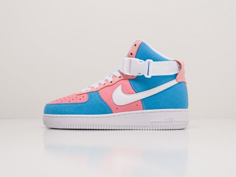 Женские кроссовки Nike Air Force 1 WMNS Blue / Pink / White (36-40 размер)