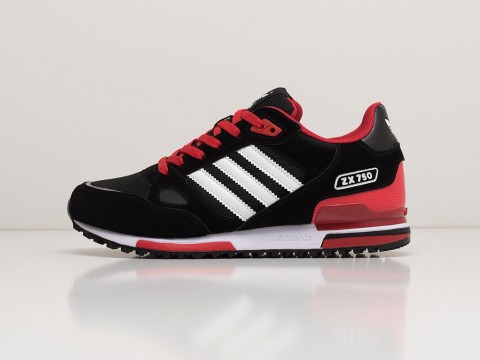 Adidas ZX 750 Black / White / Red артикул 20428 Adidas ZX 750 Black / White / Red артикул 20428
