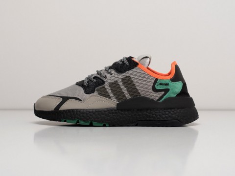 Мужские кроссовки Adidas Nite Jogger Grey / Black / Green (40-45 размер)