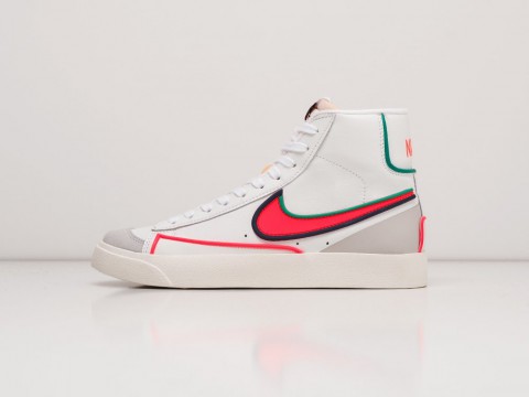 Мужские кроссовки Nike Blazer Mid 77 White / Red (40-45 размер)