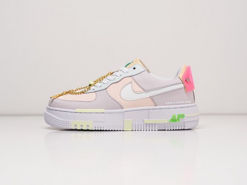 Nike Air Force 1 Pixel WMNS White / Pink / Purple артикул 21157 Nike Air Force 1 Pixel WMNS White / Pink / Purple артикул 21157