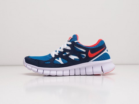 Nike Free Run 2 Blue / Red / White артикул 21185